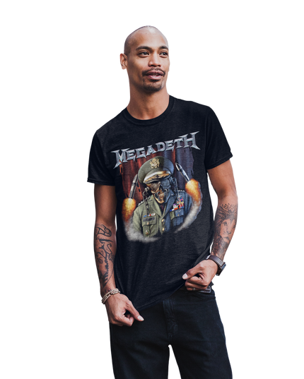 Stakes MegaDeth - Rattlehead Vic Jumbo Print T-Shirt [Apparel]