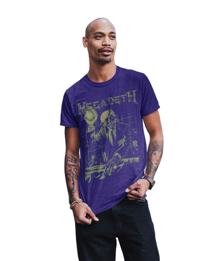Stakes MegaDeth - See No Evil Jumbo Print T-Shirt [Apparel]