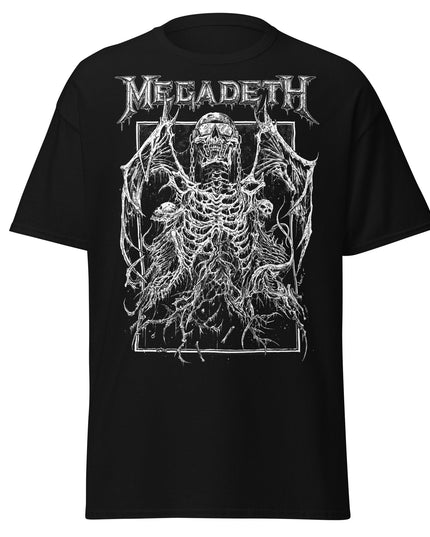 Stakes Megadeth Skeleton Wings Jumbo Print T-shirt [Apparel]