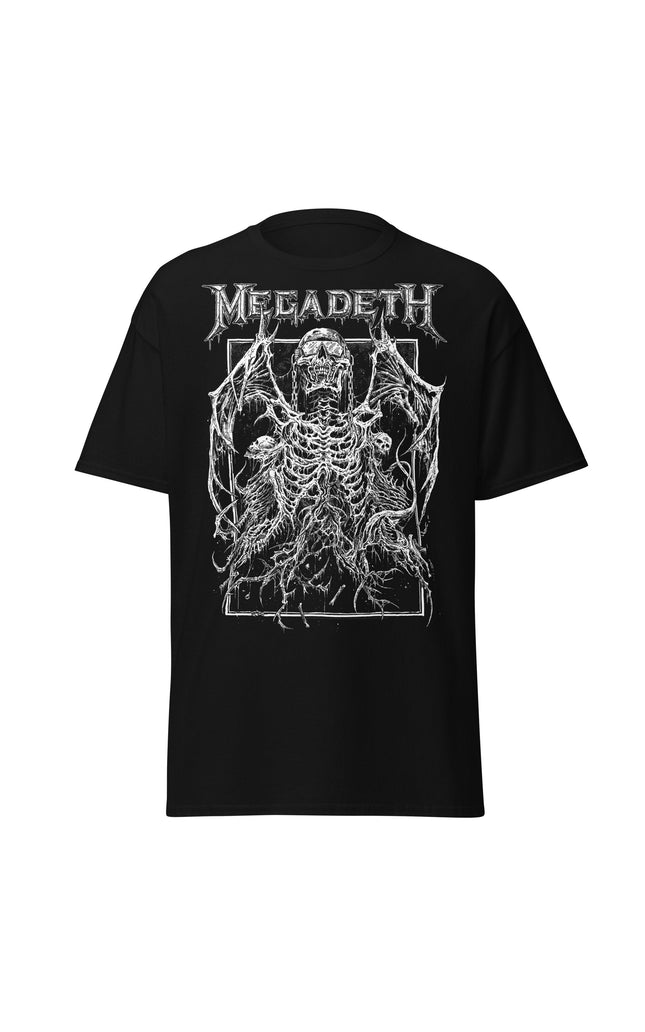 Stakes Megadeth Skeleton Wings Jumbo Print T-shirt [Apparel]