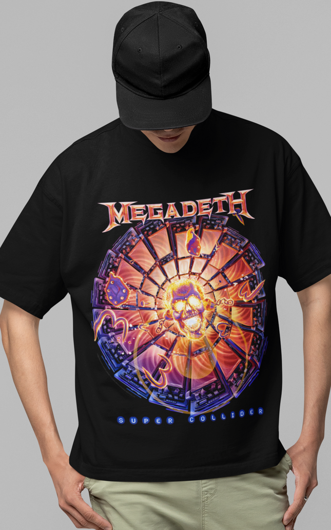 Stakes Megadeth Super Collider Jumbo Print T-shirt [Apparel]