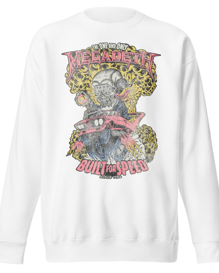 Stakes MegaDeth - Vintage Built for Speed Jumbo Print Sweatshirt [Apparel]