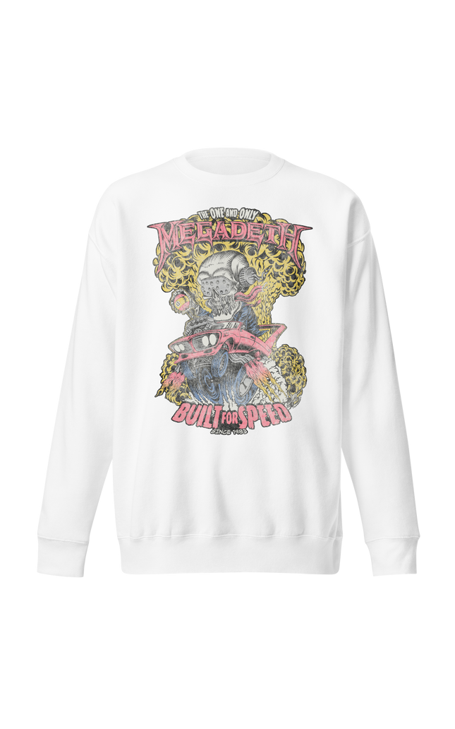 Stakes MegaDeth - Vintage Built for Speed Jumbo Print Sweatshirt [Apparel]