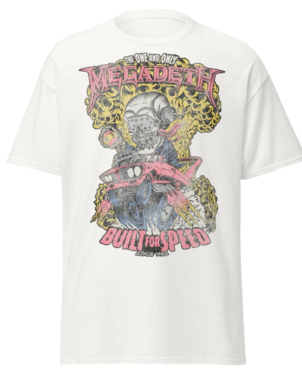 Stakes MegaDeth - Vintage Built for Speed Jumbo Print T-Shirt [Apparel]