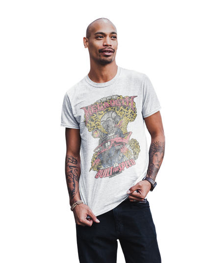 Stakes MegaDeth - Vintage Built for Speed Jumbo Print T-Shirt [Apparel]