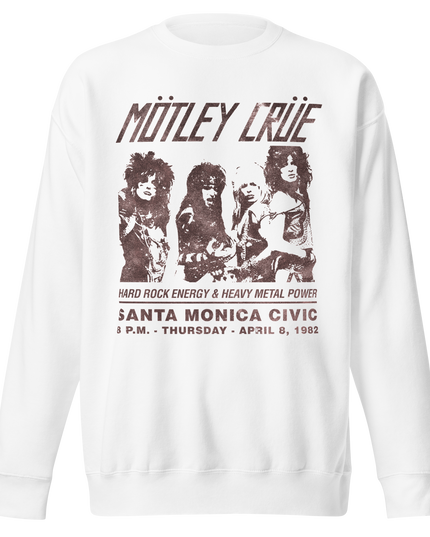 Motley Crue '82 Santa Monica Jumbo Print Sweatshirt [Apparel]