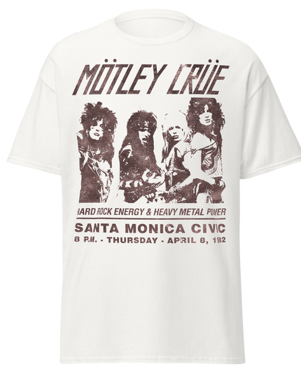 Motley Crue '82 Santa Monica Jumbo Print T-Shirt [Apparel]
