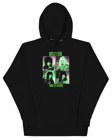 Motley Crue Green Shout Classic Hoodie [Apparel]