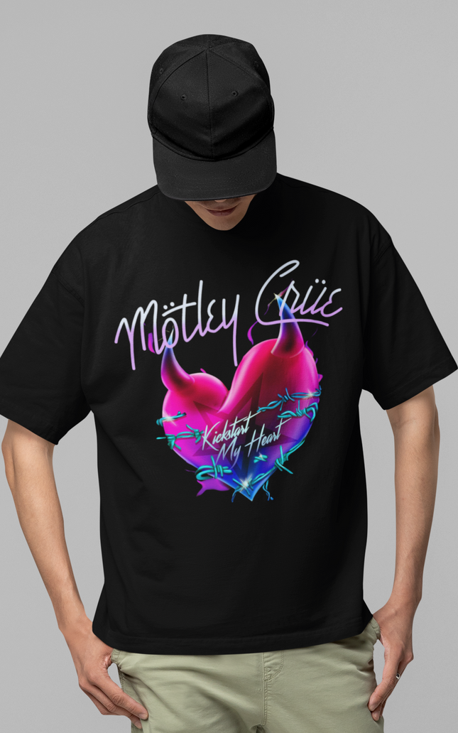 Motley Crue Kickstart Jumbo Print T-shirt [Apparel]