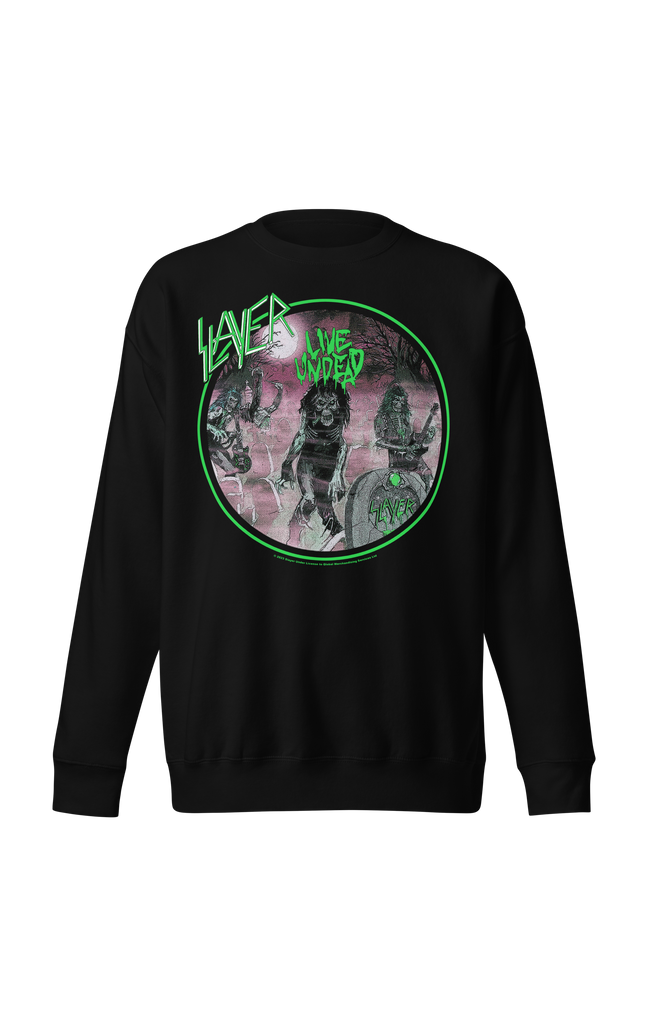 Stakes Slayer Neon Green Undead Jumbo Print Sweatshirt [Apparel]