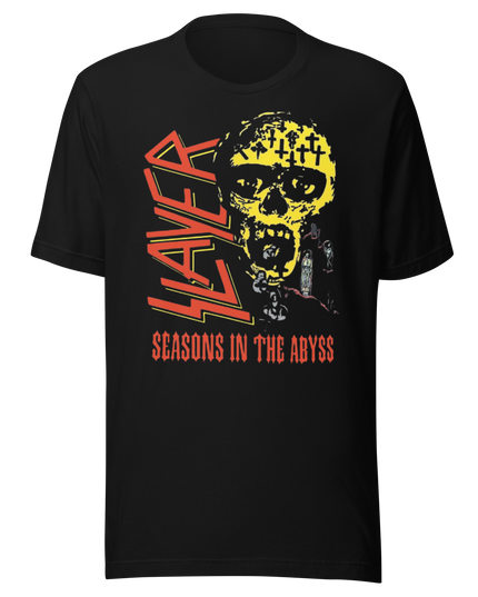 Stakes Slayer Vintage 1990 Season's In the Abyss Jumbo Print T-Shirt [Apparel]