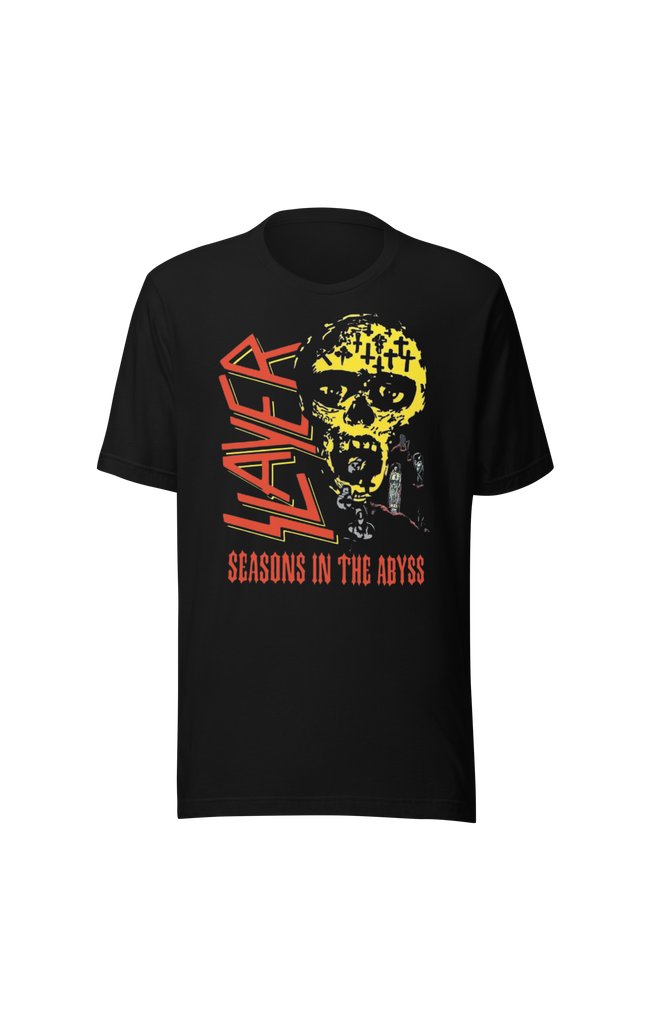 Stakes Slayer Vintage 1990 Season's In the Abyss Jumbo Print T-Shirt [Apparel]