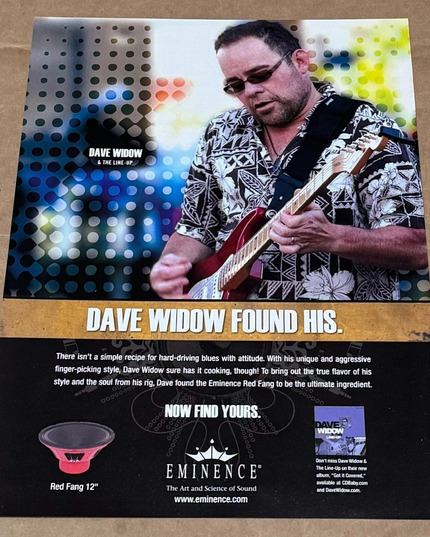 Dave Widow - Eminence Speakers - 2008 Print Ad