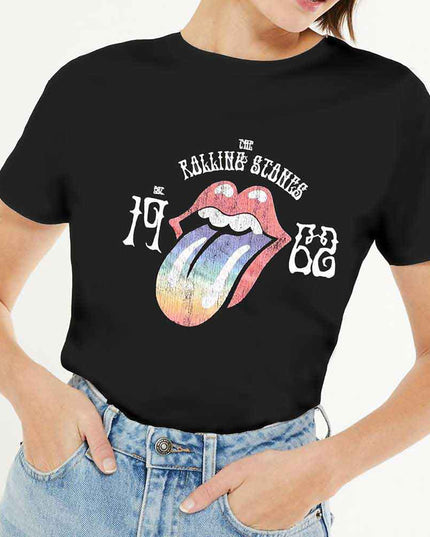 The Rolling Stones Sixty Rainbow Tongue '62 [T-Shirt] Womens