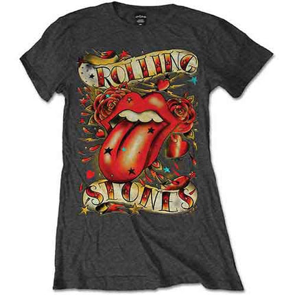The Rolling Stones Tongue & Stars [T-Shirt] Womens