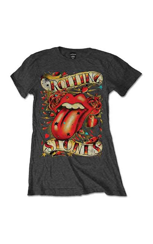 The Rolling Stones Tongue & Stars [T-Shirt] Womens