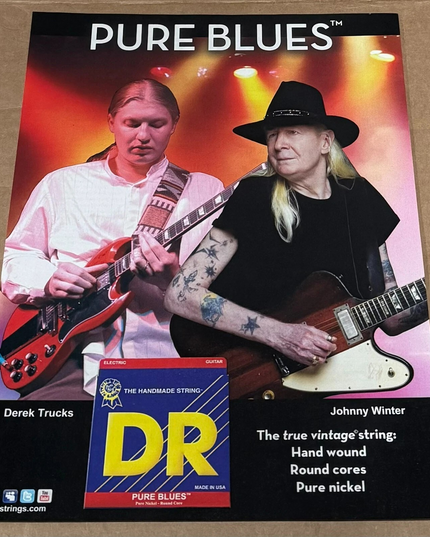 DEREK TRUCKS & JOHNNY WINTER - DR Strings - 2012 Print Advertisement