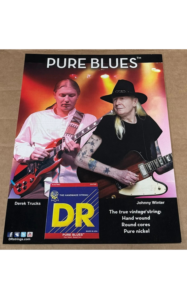 DEREK TRUCKS & JOHNNY WINTER - DR Strings - 2012 Print Advertisement