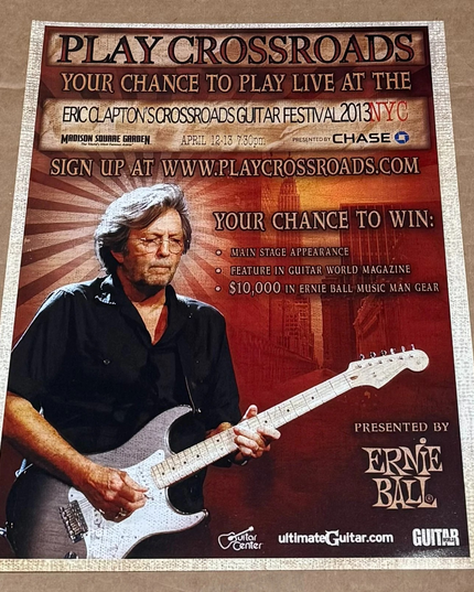 Ernie Ball - ERIC CLAPTON - 2013 Print Advertisement