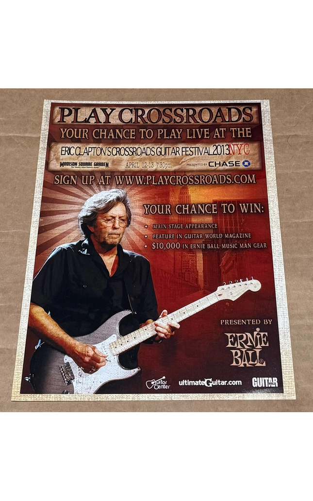 Ernie Ball - ERIC CLAPTON - 2013 Print Advertisement