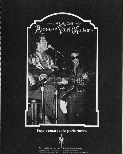 ALVAREZ-YAIRI GUITARS - LARRY and RUDY GATLIN - 1982 Print Advertisement