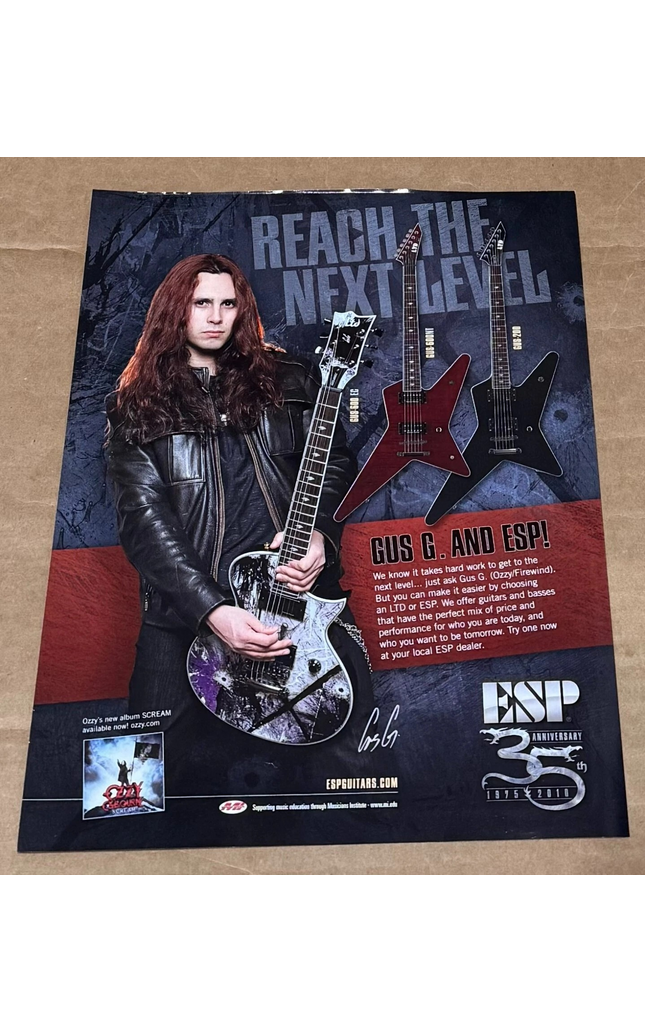 GUS G of FIREWIND - ESP GUITARS - 2010 Print Advertisement