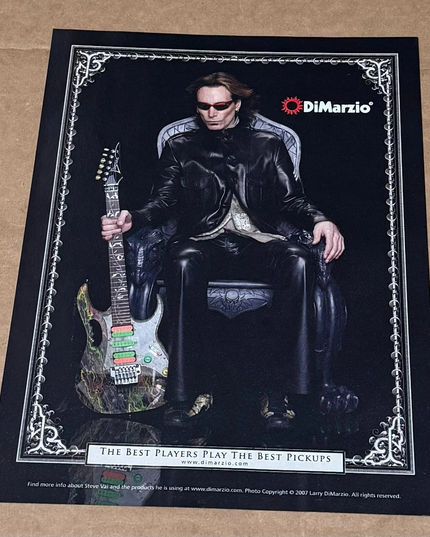 DiMarzio Pickups - STEVE VAI - 2007 Print Advertisement