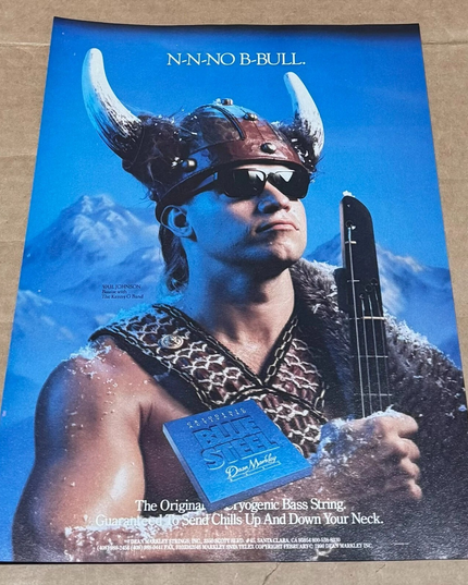 Vail Johnson - Dean Markley Strings - 1991 Print Ad