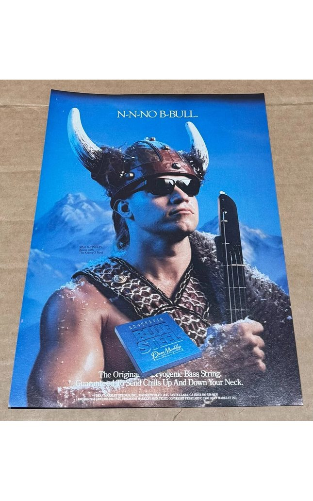 Vail Johnson - Dean Markley Strings - 1991 Print Ad