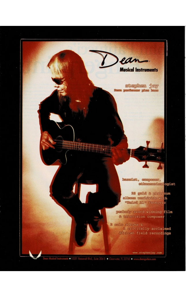 Dean Musical Instruments - Stephen Jay - 2000 Print Advertisement