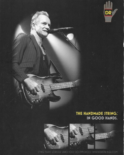 DR Strings - STING of THE POLICE - 2008 Print Advertisement