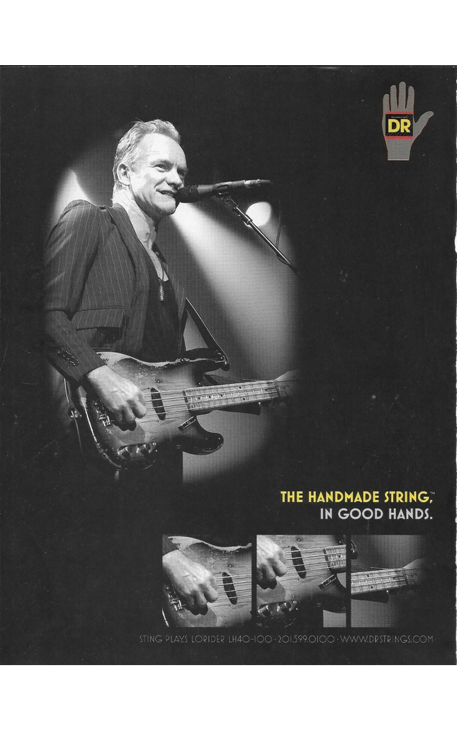 DR Strings - STING of THE POLICE - 2008 Print Advertisement