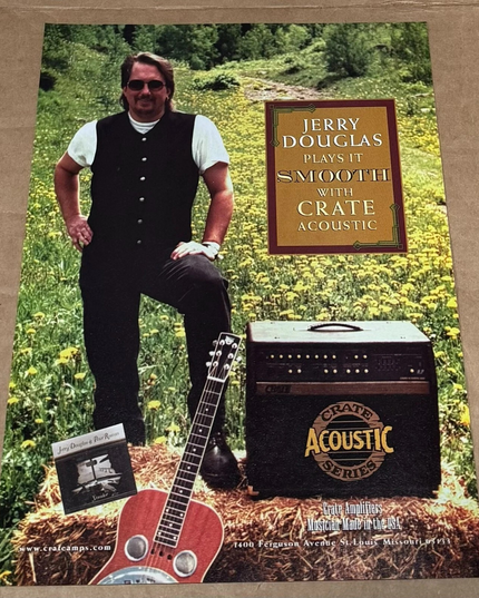 CRATE AMPS - JERRY DOUGLAS - 1998 Print Advertisement