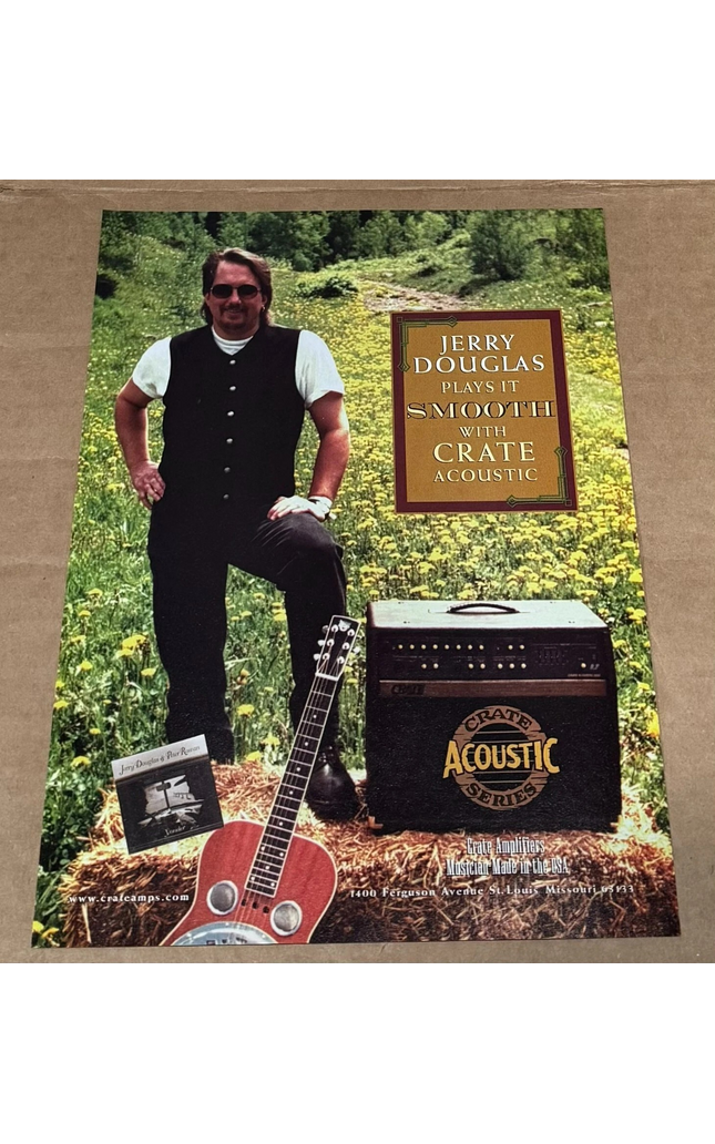 CRATE AMPS - JERRY DOUGLAS - 1998 Print Advertisement