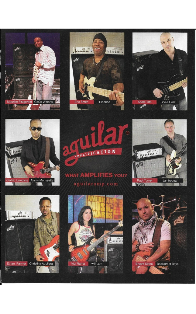 AGUILAR AMPS - Fitzgerald / Smith / Firth / Lemoyne / Farmer - 2008 Print Ad