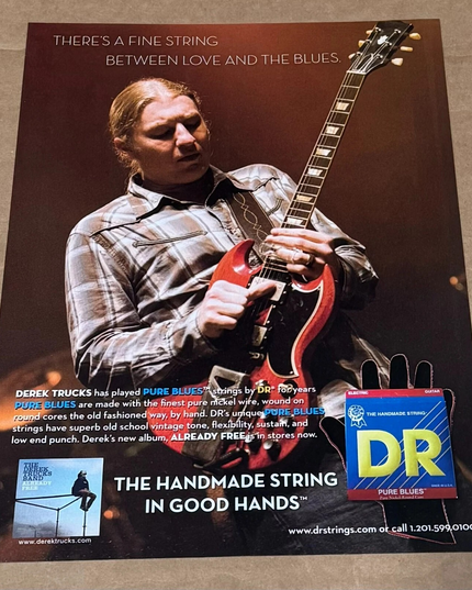 DEREK TRUCKS - DR Strings - Print Advertisement - 2009
