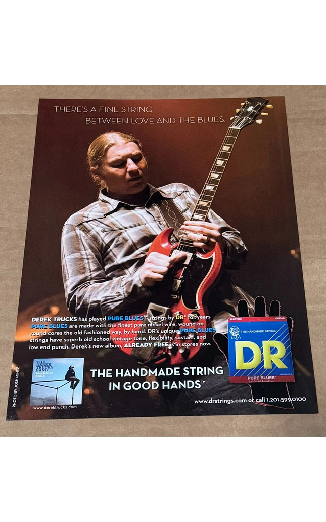 DEREK TRUCKS - DR Strings - Print Advertisement - 2009