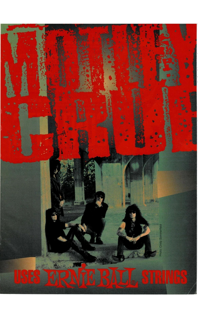 Ernie Ball - MOTLEY CRUE - 1994 Print Advertisement