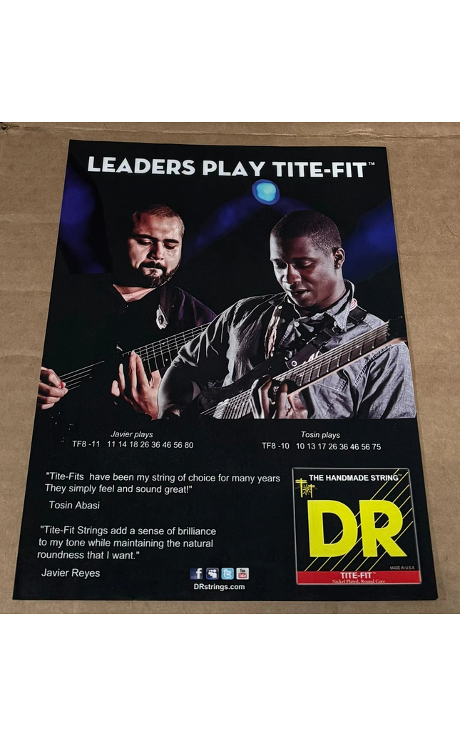 ANIMALS AS LEADERS - REYES & ABASI - DR STRINGS - 2012 Print Advertisement