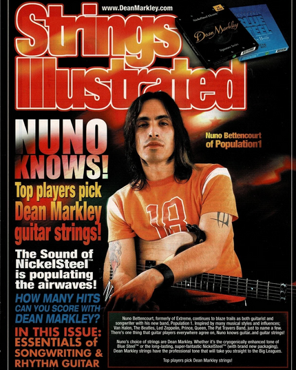 Nuno Bettencourt - Dean Markley - 2005 Print Advertisement