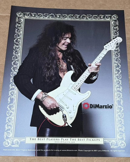 DiMarzio Pickups - YNGWIE MALMSTEEN - 2007 Print Advertisement