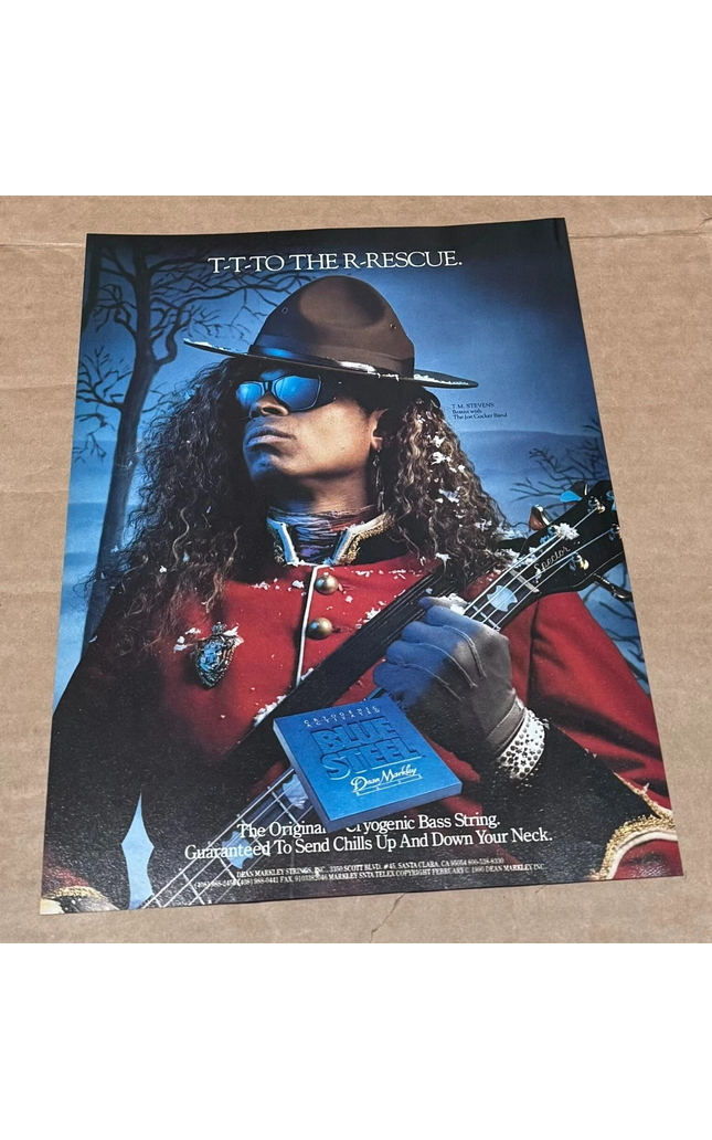 TM Stevens - Dean Markley Strings - 1990 Print Ad