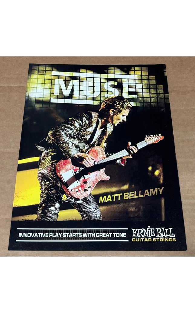MATT BELLAMY of MUSE - ERNIE BALL - 2011 Print Ad