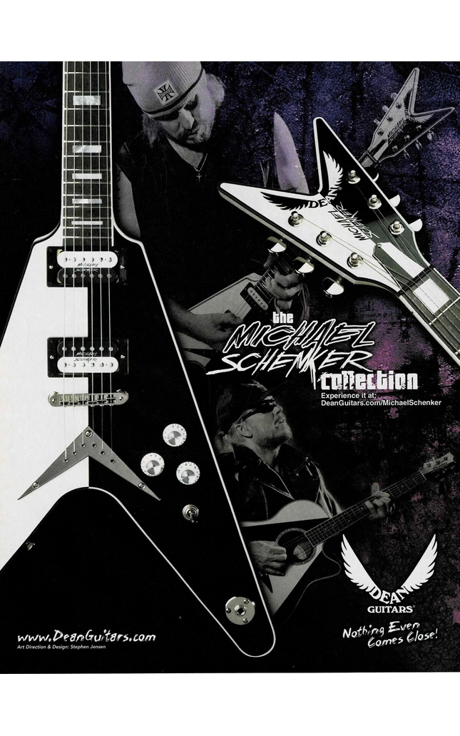 Michael Schenker of Scorpions UFO - DEAN GUITARS - 2005 Print Advertisement #3