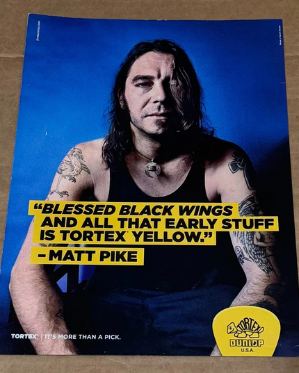 Matt Pike of High on Fire - Dunlop Tortex - 2018 Print Ad