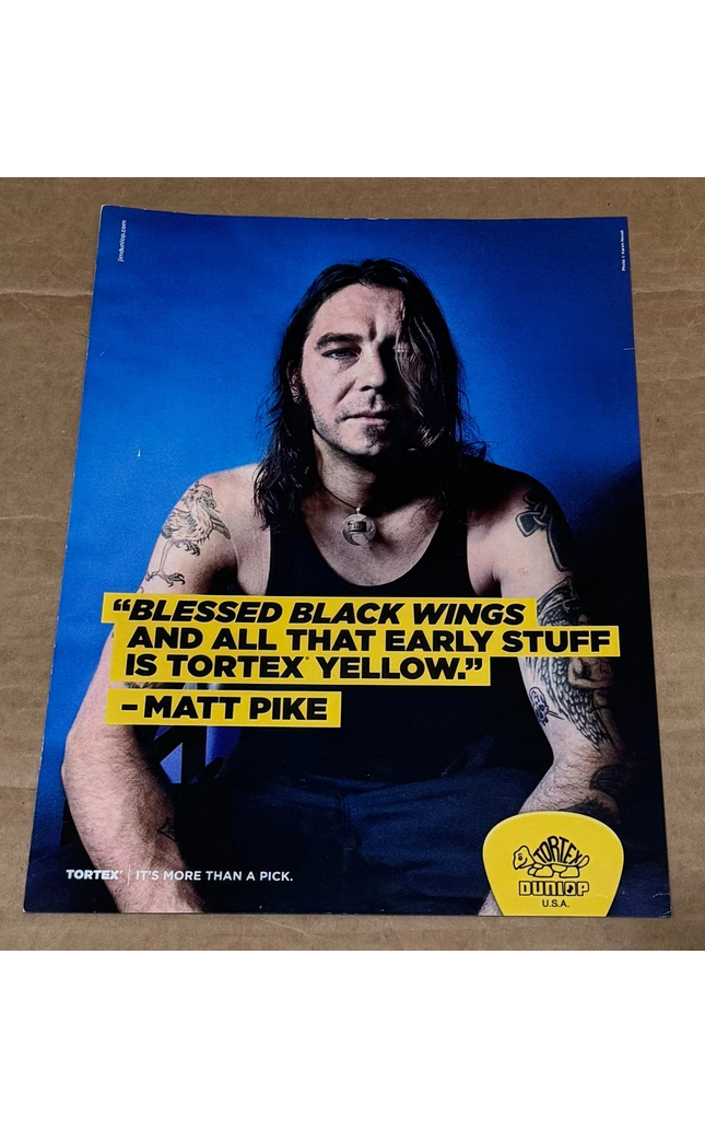 Matt Pike of High on Fire - Dunlop Tortex - 2018 Print Ad