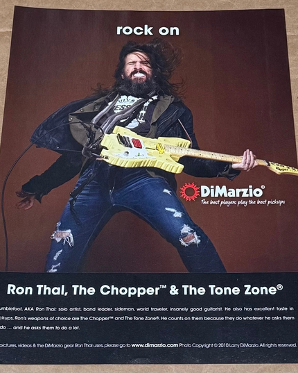 RON THAL BUMBLEFOOT - DiMarzio Pickups - 2012 Print Advertisement