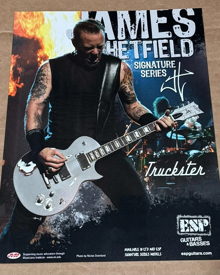 ESP GUITARS - JAMES HETFIELD of METALLICA - 2005 Print Ad