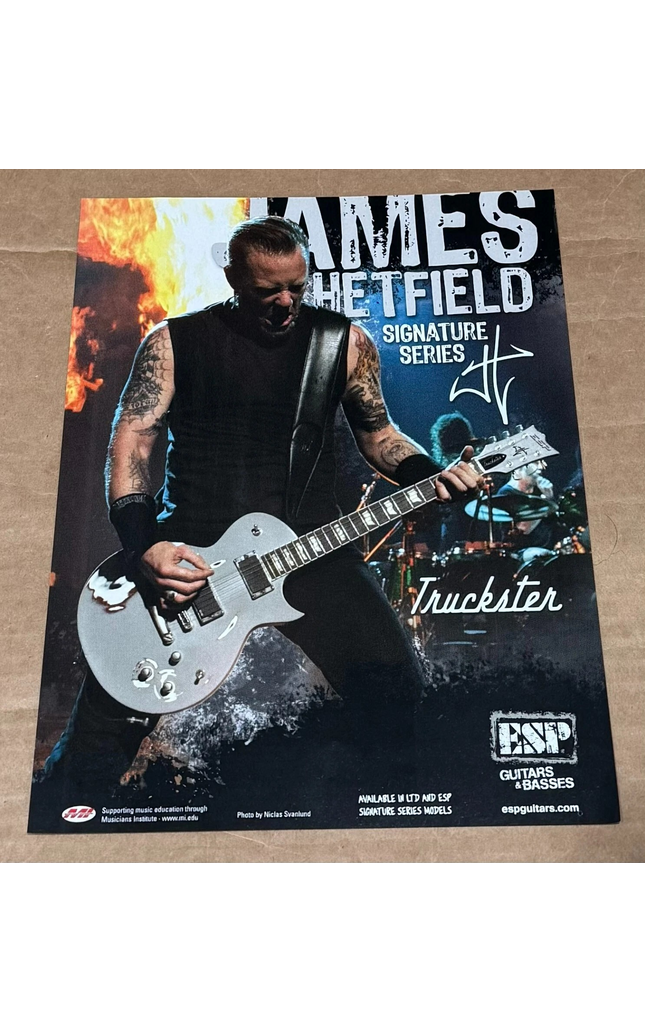 ESP GUITARS - JAMES HETFIELD of METALLICA - 2005 Print Ad