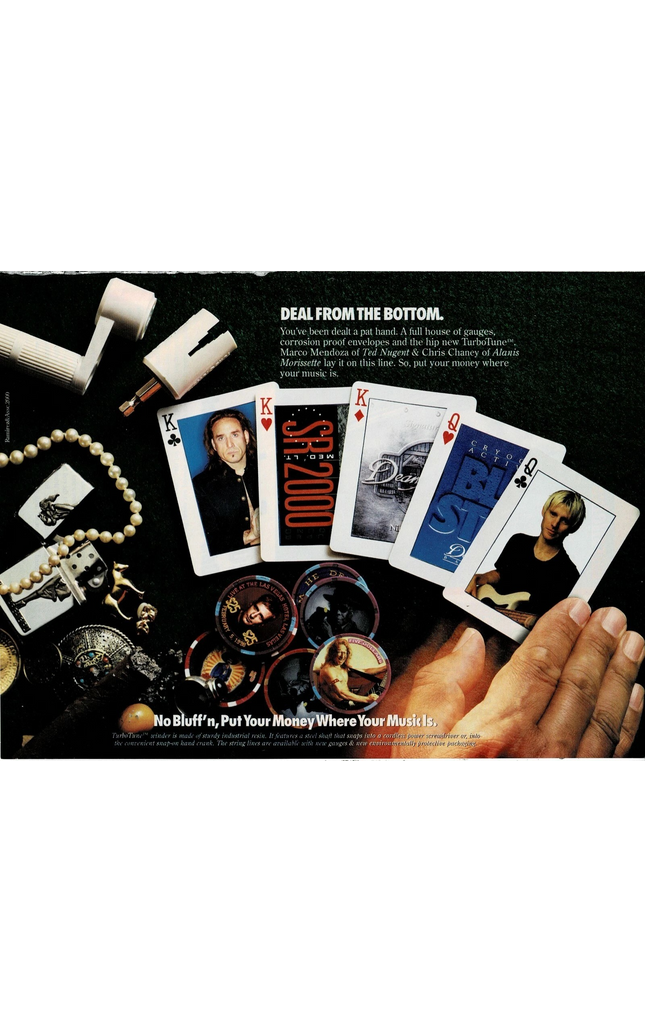 Dean Markley Strings - Marco Mendoza / Chris Chaney - 2000 Print Advertisement